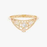 Sailor Ring in Moonstone + Topaz