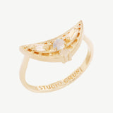 Sailor Ring in Moonstone + Topaz