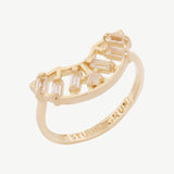 Solene Ring in Topaz + Moonstone