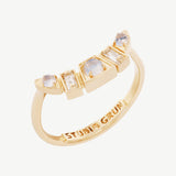 Sunny Ring in Moonstone + Topaz