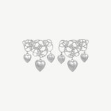 Kardia Triple Heart Earrings - Ready to Ship