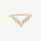 Chevron Ring in Topaz