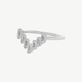 Chevron Ring in Topaz
