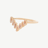 Chevron Ring in Topaz