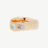 Alex Ring in Moonstone + Moonstone - Ready To Ship
