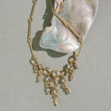 Frida Necklace in Moonstone + Topaz