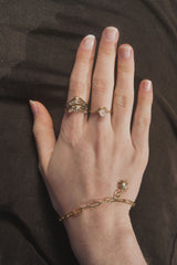 Sunny Ring in Moonstone + Topaz