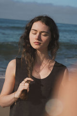 Frida Necklace in Moonstone + Topaz