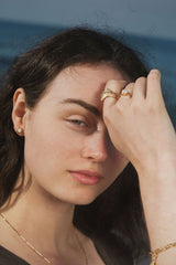 Sunny Ring in Moonstone + Topaz
