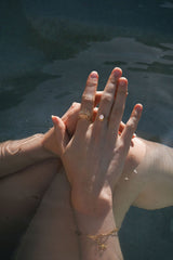 Sunny Ring in Moonstone + Topaz