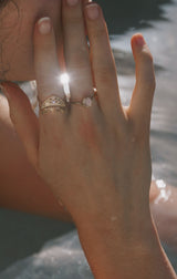 Sunny Ring in Moonstone + Topaz