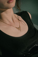 Frida Necklace in Moonstone + Topaz