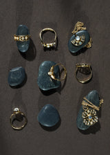 Solene Necklace in Topaz + Moonstone