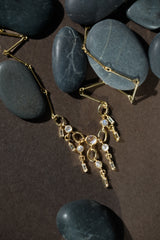 Frida Necklace in Moonstone + Topaz