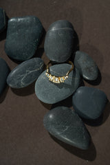 Sunny Ring in Moonstone + Topaz