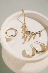 Frida Necklace in Moonstone + Topaz