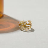Zig Ring in Topaz