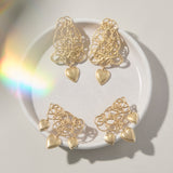 Kardia Triple Heart Earrings - Ready to Ship