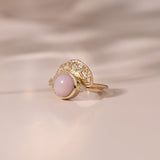 Hidden Star Ring in Pink Opal + Opal