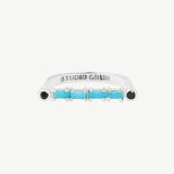 Cha Cha Ring in Turquoise + Black Spinel