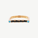 Cha Cha Ring in Black Onyx + Turquoise