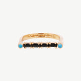 Cha Cha Ring in Black Onyx + Turquoise