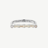 Cha Cha Ring in Moonstone + Pink Opal