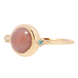 Hidden Star Ring in Pink Opal + Opal