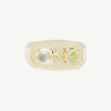 Chunky Signet in Moonstone and Opal