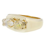 Chunky Signet in Moonstone and Opal