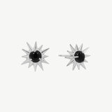 Starburst Studs in Black Onyx