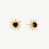 Starburst Studs in Black Onyx