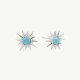 Starburst Studs in Turquoise