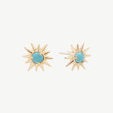 Starburst Studs in Turquoise