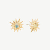 Starburst Studs in Opal