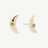 Moon Studs in Opal