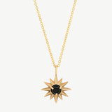 Starburst Necklace in Black Onyx