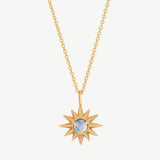 Starburst Necklace in Moonstone - Ready To Ship