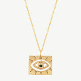 Lone Eye Necklace in Black Spinel
