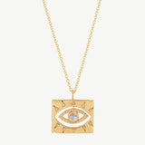 Lone Eye Necklace in Moonstone