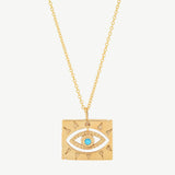 Lone Eye Necklace in Turquoise