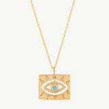 Lone Eye Necklace in Turquoise