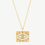 Lone Eye Necklace in Opal