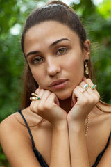 Chunky Signet in Opal and Turquoise