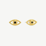 Lone Eye Studs in Black Spinel