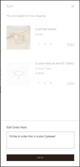 Custom Sizing