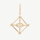 All Seeing Eye Charm in Topaz - Ready to Ship