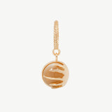 Flame Charm in White Moonstone