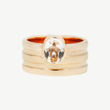Row Ring in Topaz