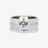 Row Ring in Topaz
